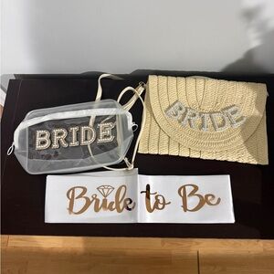 Bride Themed Bag and Sash Set (Brand New)